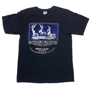 Mexico Lindo Donkey Skeleton Vintage Shirt Mens Size M